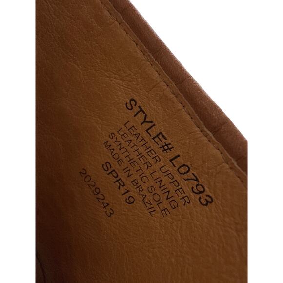 Madewell Harper Mule in Honey Brown Basket Weave Size 8 - Picture 5 of 9